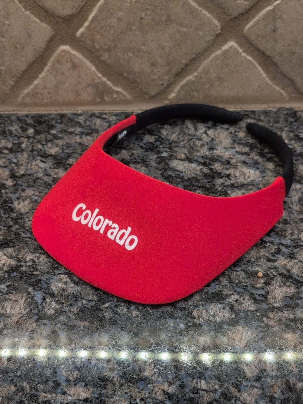 No Headache Original Square 3.5" Brimmed Visor "Colorado" Imprint